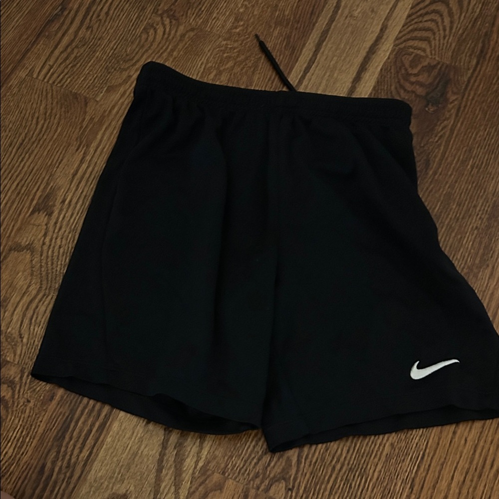 Nike Black Sports Shorts with White Logo